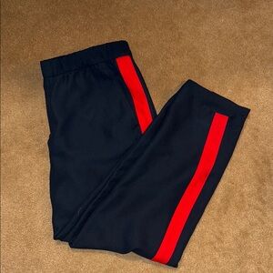 Banana Republic Black and Red Trousers Sleek Design